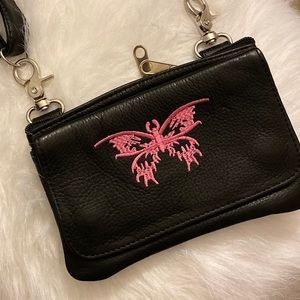 Leather cross body